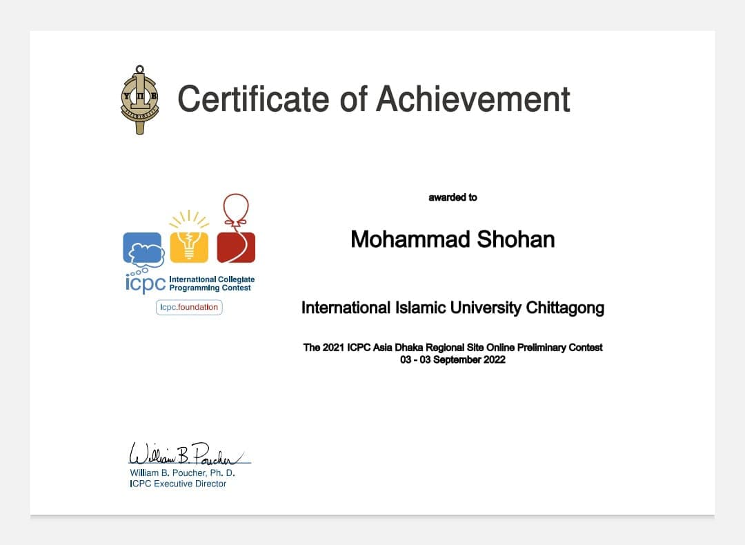 2021 ICPC Asia Dhaka Regional Site Online Preliminary Contest. Team IIUC UNKNOWN_THREE.