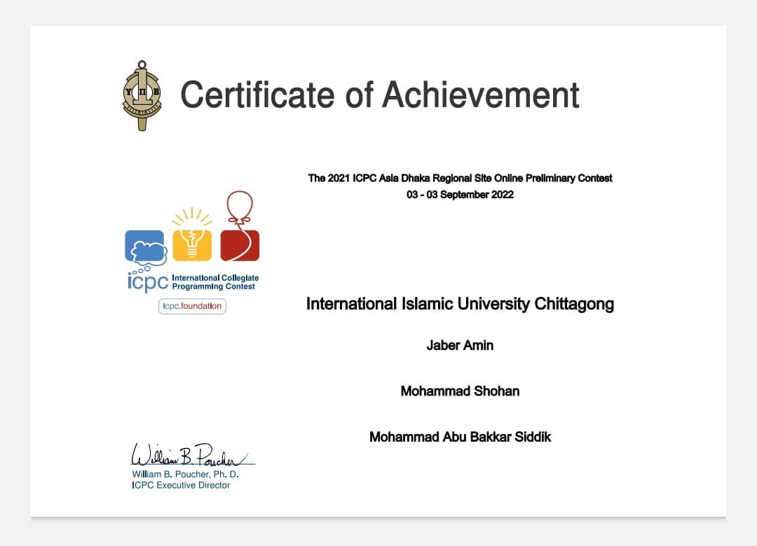 2021 ICPC Asia Dhaka Regional Site Online Preliminary Contest
